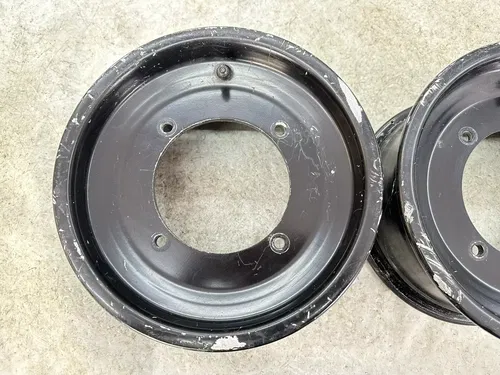 USED OEM 07-11 POLARIS OUTLAW 525 IRS S 450 MXR STOCK BLACK FRONT WHEEL RIM SET