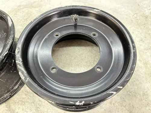 USED OEM 07-11 POLARIS OUTLAW 525 IRS S 450 MXR STOCK BLACK FRONT WHEEL RIM SET
