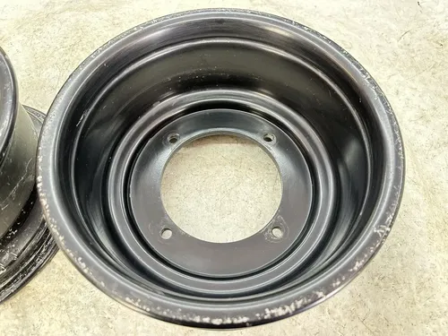 USED OEM 07-11 POLARIS OUTLAW 525 IRS S 450 MXR STOCK BLACK FRONT WHEEL RIM SET