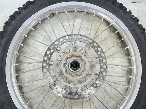 USED OEM 07-22 SUZUKI RMZ450 RMZ RM-Z 250 450 FRONT 21" WHEEL RIM & HUB W ROTOR