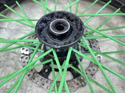 USED OEM 04 05 06 07 08 KAWASAKI KX250F FRONT 21" WHEEL RIM & HUB ASSY