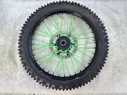 USED OEM 04 05 06 07 08 KAWASAKI KX250F FRONT 21" WHEEL RIM & HUB ASSY
