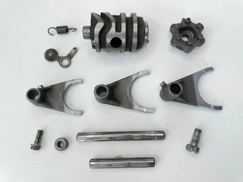 USED OEM 87 88 89 KAWASAKI KX250 KX 250 GEAR SHIFT DRUM & FORKS ASSY