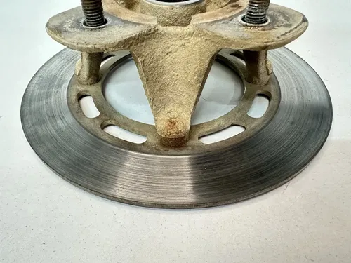 USED OEM 03-08 YAMAHA 660 GRIZZLY LEFT RIGHT FRONT WHEEL RIM HUB & ROTOR ASSY
