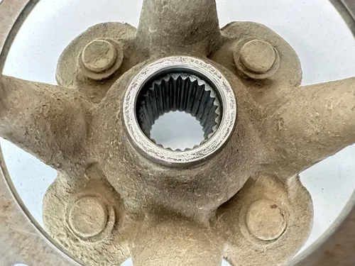 USED OEM 03-08 YAMAHA 660 GRIZZLY LEFT RIGHT FRONT WHEEL RIM HUB & ROTOR ASSY