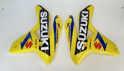 07 2007 SUZUKI RMZ450 RMZ RM-Z 450 LEFT & RIGHT YELLOW TANK SHROUDS W GRAPHICS
