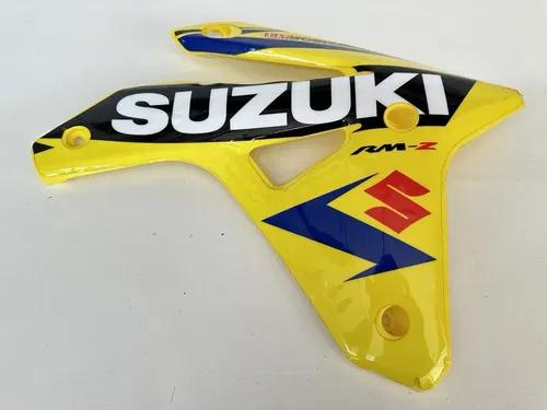 07 2007 SUZUKI RMZ450 RMZ RM-Z 450 LEFT & RIGHT YELLOW TANK SHROUDS W GRAPHICS