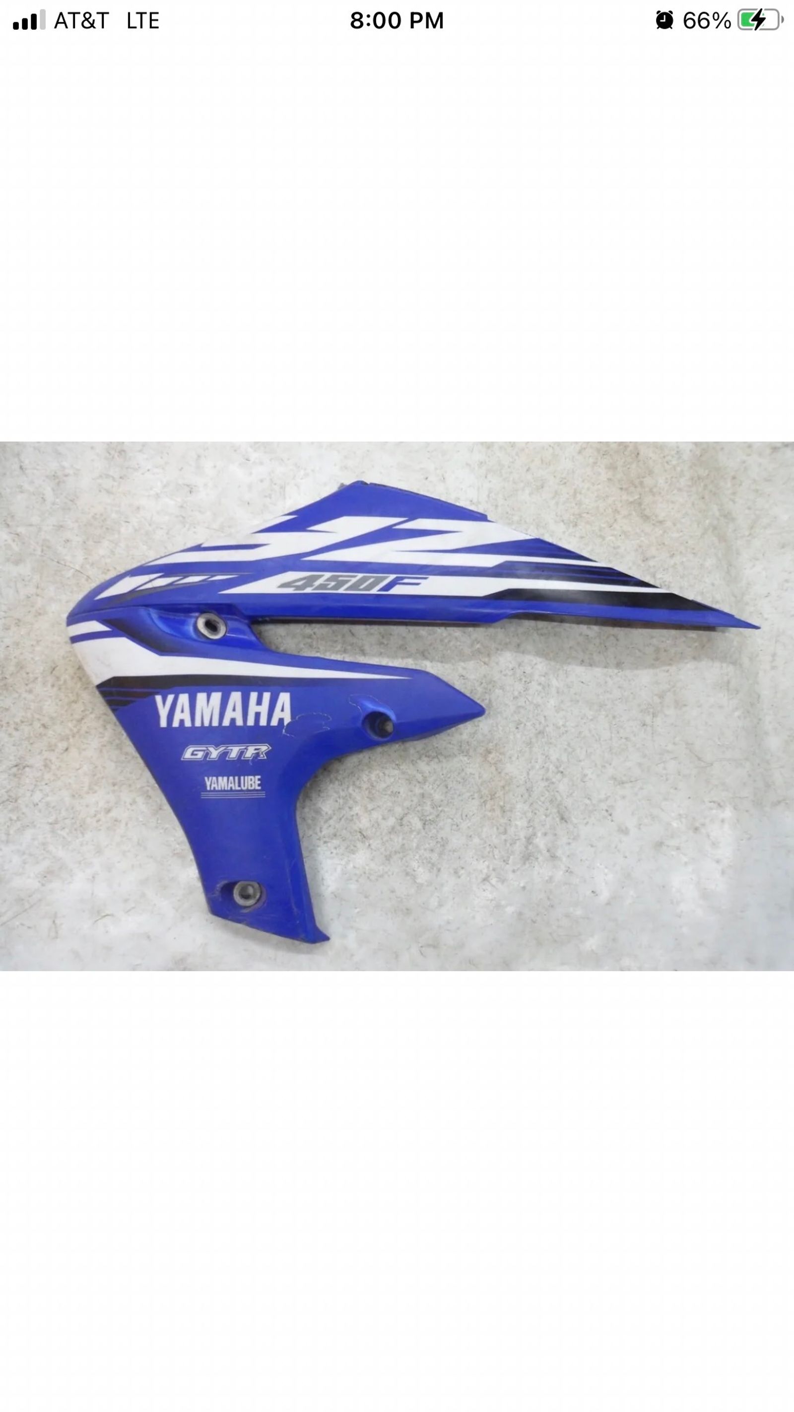 18-22 YAMAHA YZ450F STOCK BLUE LEFT SIDE SHROUD RAD COVER