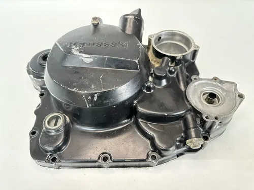 USED OEM 87-96 KAWASAKI MOJAVE 250 BLACK ENGINE MOTOR OUTER CLUTCH COVER