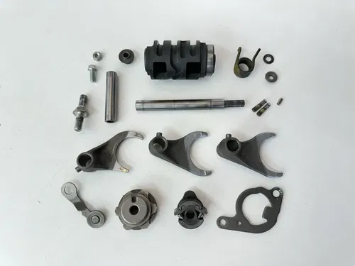 #2 OEM 09 10 11 KAWASAKI KX450F GEAR SHIFT DRUM CAM & FORKS W RATCHET PAW ASSY