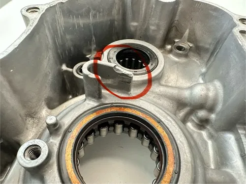 OEM 2008 08 HONDA CRF250R CRF 250R LEFT SIDE ENGINE MOTOR CASE CRANKCASE