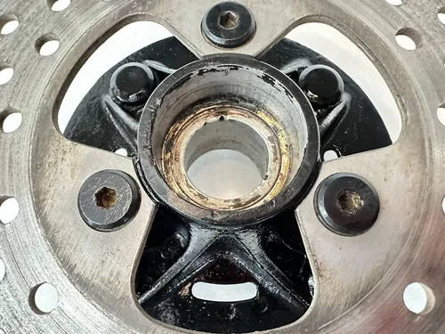 USED OEM 87 1987 HONDA TRX250X TRX 250X FOURTRAX FRONT WHEEL RIM HUB & ROTOR