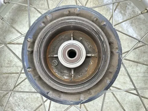 USED OEM 1985 85 HONDA XR250R XR 250 BACK REAR WHEEL RIM & HUB ASSY 2.15 X 17