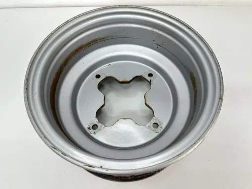 OEM 06-07 POLARIS 200 SAWTOOTH / 07-08 PHOENIX SILVER FRONT WHEEL RIM 10X5.5