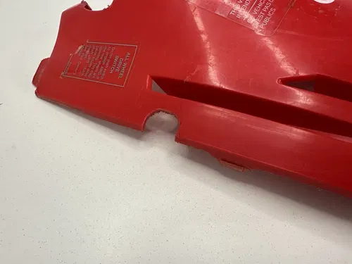 USED OEM 97-02 POLARIS 500 SCRAMBLER RED FRONT FENDER HOOD CENTER GRILL