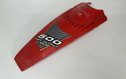 USED OEM 97-02 POLARIS 500 SCRAMBLER RED FRONT FENDER HOOD CENTER GRILL