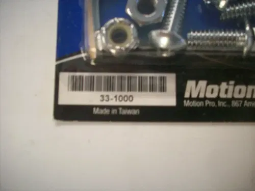 NEW MOTION PRO CHROME LICENSE PLATE BOLTS & NUTS HARDWARE KIT 33-1000