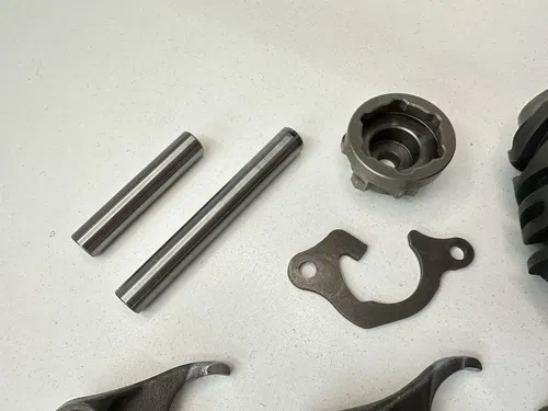 #2 OEM 04 05 KAWASAKI KX250F ENGINE GEAR CHANGE SHIFT DRUM CAM & FORKS ASSY