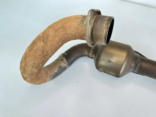 OEM 19 20 KAWASAKI KX 450 KX450 STOCK EXHAUST HEADER HEAD PIPE W HEAT SHIELD