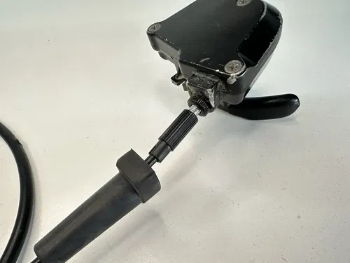USED OEM 08-14 KAWASAKI KFX450R KFX 450 R HANDLEBAR THUMB THROTTLE & CABLE ASSY