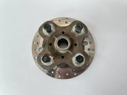 USED OEM 97-00 YAMAHA 350 WOLVERINE 4X4 FRONT WHEEL HUB & ROTOR 4KB-25111-02-00