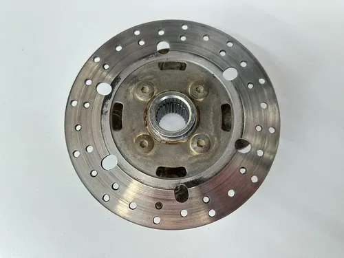 USED OEM 97-00 YAMAHA 350 WOLVERINE 4X4 FRONT WHEEL HUB & ROTOR 4KB-25111-02-00