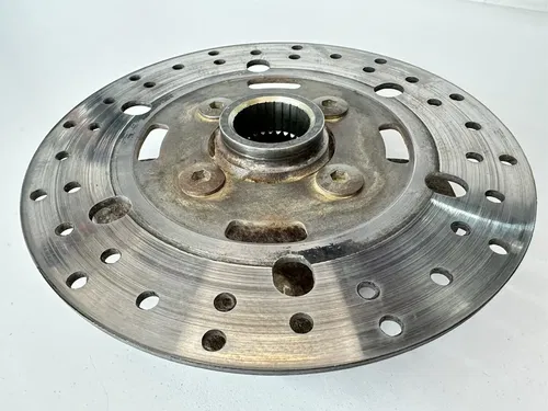 USED OEM 97-00 YAMAHA 350 WOLVERINE 4X4 FRONT WHEEL HUB & ROTOR 4KB-25111-02-00