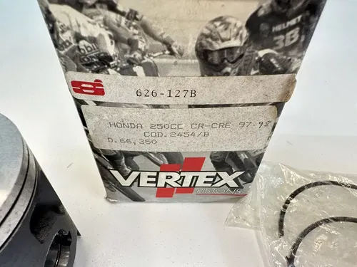 NEW 97-01 HONDA CR250R CR 250 VERTEX PISTON & RINGS KIT 66.350MM STD BORE 22581B