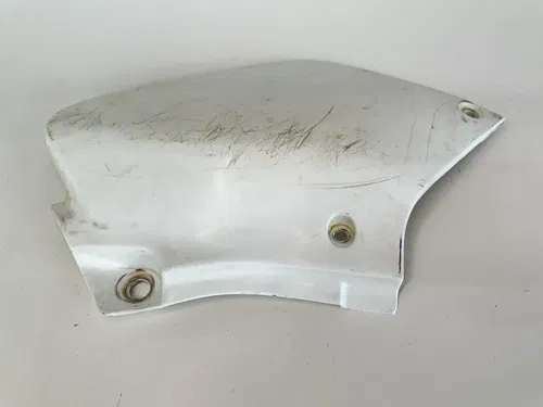 USED OEM 96-04 HONDA XR250R XR 250 WHITE LEFT SIDE COVER NUMBER PLATE
