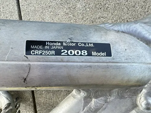 USED OEM 08 2008 HONDA CRF 250 R CRF250R FRAME W TTL PAPERS