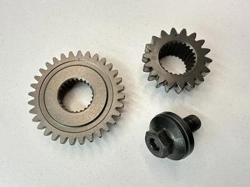 OEM 07 08 09 HONDA CRF250R CRANKSHAFT PRIMARY CLUTCH DRIVE BALANCE GEARS & BOLT