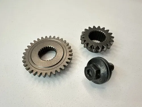 OEM 07 08 09 HONDA CRF250R CRANKSHAFT PRIMARY CLUTCH DRIVE BALANCE GEARS & BOLT