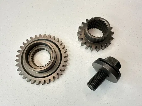 OEM 07 08 09 HONDA CRF250R CRANKSHAFT PRIMARY CLUTCH DRIVE BALANCE GEARS & BOLT