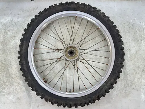 OEM 1989 89 KAWASAKI KX125 KX250 KX 125 250 500 FRONT WHEEL RIM & HUB ASSY 21"