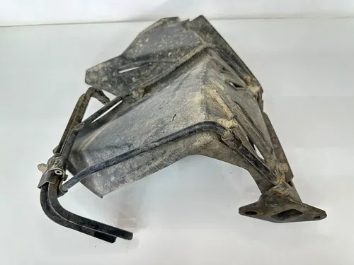 USED OEM 07 08 OUTLAW 525 S IRS RIGHT SIDE HEEL GUARD & PEG W SUPPORT BRACKETS