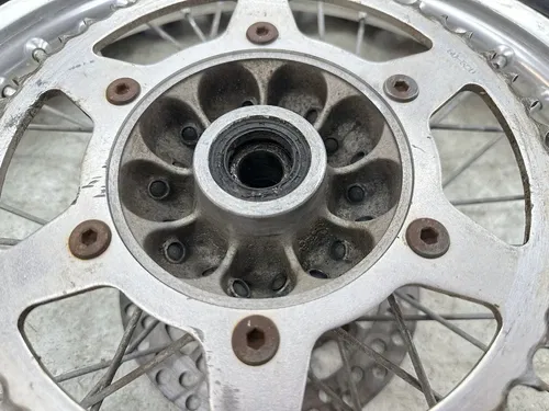 USED OEM 90 1990 91 1991 SUZUKI RM125 RM 125 COMPETE 19" REAR WHEEL RIM & HUB