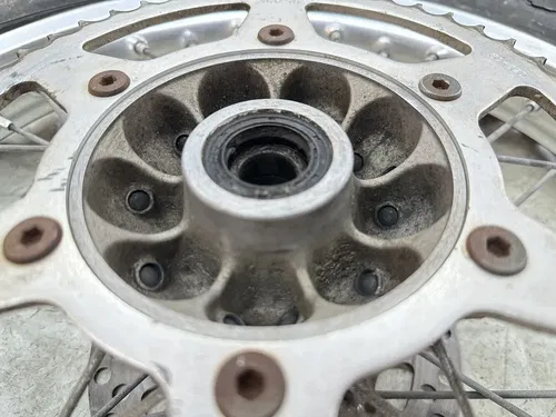 USED OEM 90 1990 91 1991 SUZUKI RM125 RM 125 COMPETE 19" REAR WHEEL RIM & HUB