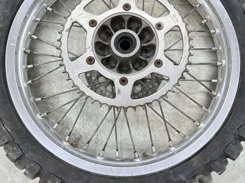 USED OEM 90 1990 91 1991 SUZUKI RM125 RM 125 COMPETE 19" REAR WHEEL RIM & HUB
