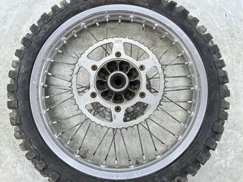 USED OEM 90 1990 91 1991 SUZUKI RM125 RM 125 COMPETE 19" REAR WHEEL RIM & HUB