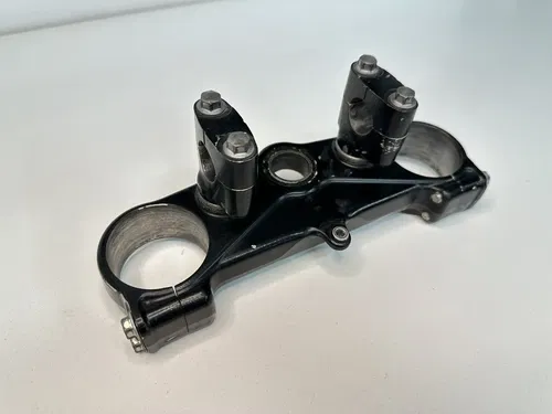 OEM 10 2010 11 2011 KAWASAKI KX450F TOP UPPER TRIPLE TREE STEERING STEM CLAMP