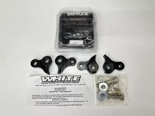 02 03 HD HARLEY DAVIDSON FLH FLT TOURING WHITE BROTHERS 1" REAR LOWERING KIT