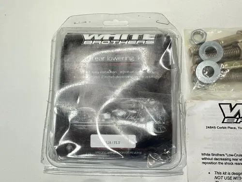 02 03 HD HARLEY DAVIDSON FLH FLT TOURING WHITE BROTHERS 1" REAR LOWERING KIT