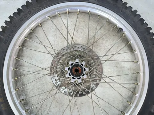 USED OEM 96-04 HONDA XR250R XR 250 FRONT WHEEL RIM & ROTOR ASSY 21X1.60