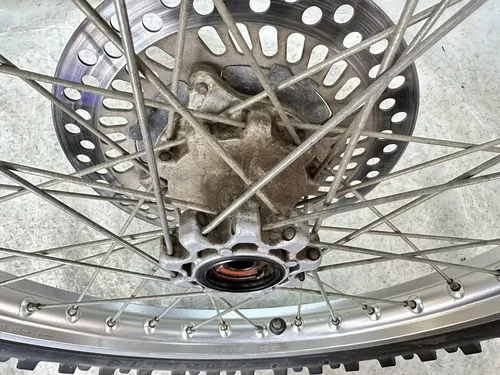 USED OEM 96-04 HONDA XR250R XR 250 FRONT WHEEL RIM & ROTOR ASSY 21X1.60