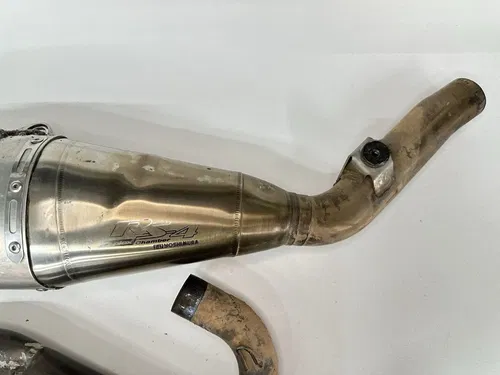 08-17 SUZUKI RMZ450 RM-Z 450 YOSHIMURA RS4 EXHAUST HEAD PIPE & MUFFLER SLIP ON