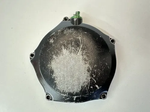USED OEM 09-12 KAWASAKI KX250F RIGHT SIDE ENGINE OUTER CLUTCH COVER 14032-0120