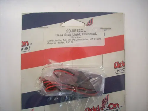 NEW ADD ON CASE STEP BLUE LED LIGHT CHROMED 20-6812CL