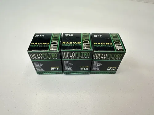 NEW YAMAHA HIFLO HF141 OIL FILTER FILTERS (QTY 3)