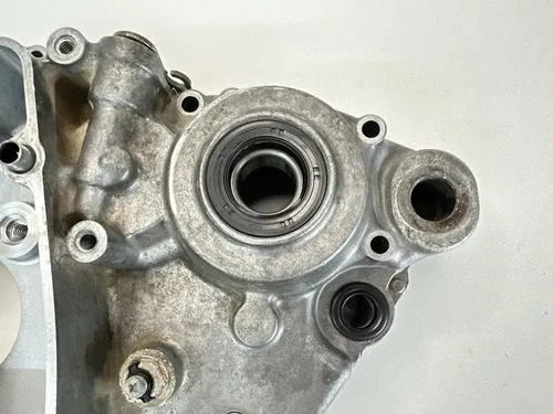 #2 USED OEM 2004 04 KAWASAKI KX250F LEFT SIDE ENGINE MOTOR CASE CRANKCASE