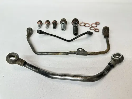 USED OEM 02-08 YAMAHA 660 GRIZZLY ENGINE MOTOR OIL LINES & BANJO BOLTS